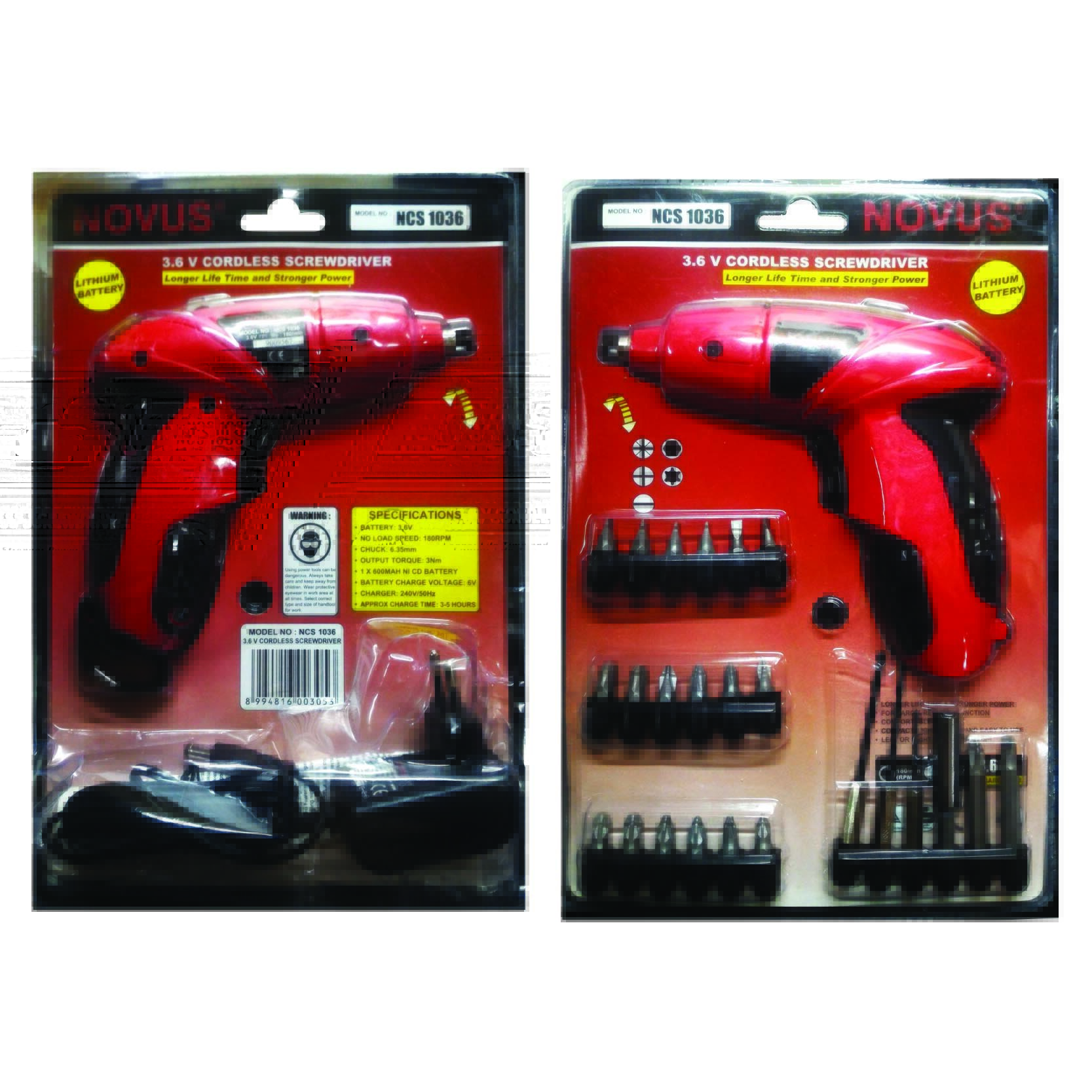 NOVUS NCS1036 3.6 V Cordless Screwdriver Cordless Drill Tools