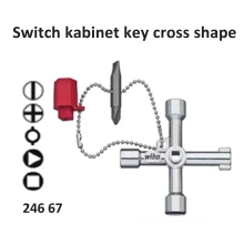 WIHA Switch cabinet key cross shape