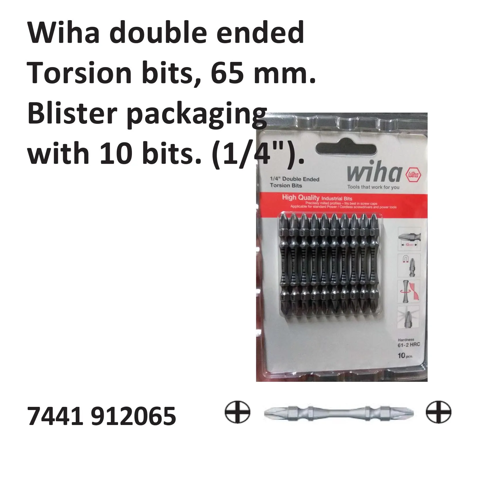 WIHA Torsion Bits - 7441 912065 | Hand Tools | Buana Mas