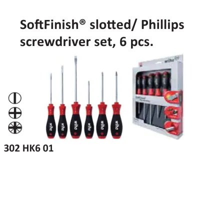 Hand Tools  WIHA SoftFinish Screwdriver Set  302 HK6 01 all wiha 302hk601