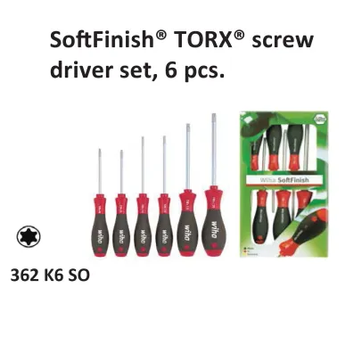 Hand Tools  WIHA SoftFinish Screwdriver Set  362 K6 SO all wiha 326k6so