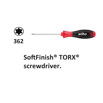 Hand Tools  WIHA SoftFinish Screwdriver 362 all wiha 362