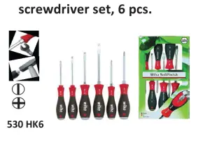 Hand Tools  WIHA SoftFinish Screwdriver Set - 530 HK6 1 all_wiha_530hk6