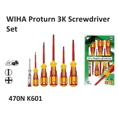 Hand Tools  WIHA Proturn 3K Screwdriver  470N K601 all wiha discontinue 470n k601
