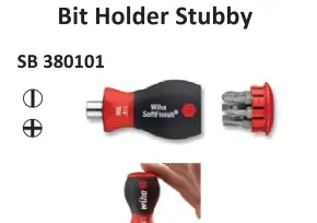 Hand Tools  WIHA Magazine Bit Holder Stubby - SB 380101 1 all_wiha_sb380101