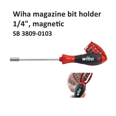 Hand Tools  Wiha magazine bit holder 14 magnetic SB 38090103 all wiha sb3809 0103