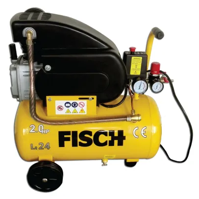 Air Compressor & Spray Gun FISCH CM8224  Kompresor Udara Portabel 2 HP 2 PK fisch air compressor 2 pk
