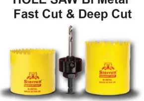 BandSaw, HoleSaw, JigSaw Gergaji Lubang STARRETT - Fast Cut & Deep Cut 1 hole_saw_bi_metal