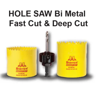 BandSaw, HoleSaw, JigSaw STARRETT Hole Saw  Fast Cut  Deep Cut hole saw bi metal