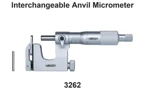 Measuring Tools and Instruments  Mikrometer Anvil yang Dapat Dipertukarkan - 3262 1 interchangeable_anvil_micrometer_3262