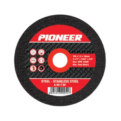 Cutting Tools  PIONEER 41AA1051216  Cakram Pemotong 4 inci pioneer  cut off disc 4inch for stainless steel double net