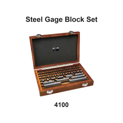 Measuring Tools and Instruments  Steel Gauge Block Set  410087 steel gage block set 4100
