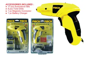 Cordless Tools FISCH TS601200 - 3.6 V Cordless Screwdriver  1 ts601200