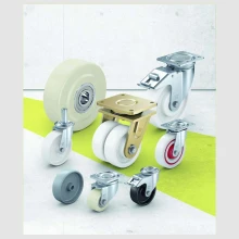 Nylon and polypropylene wheels and castors